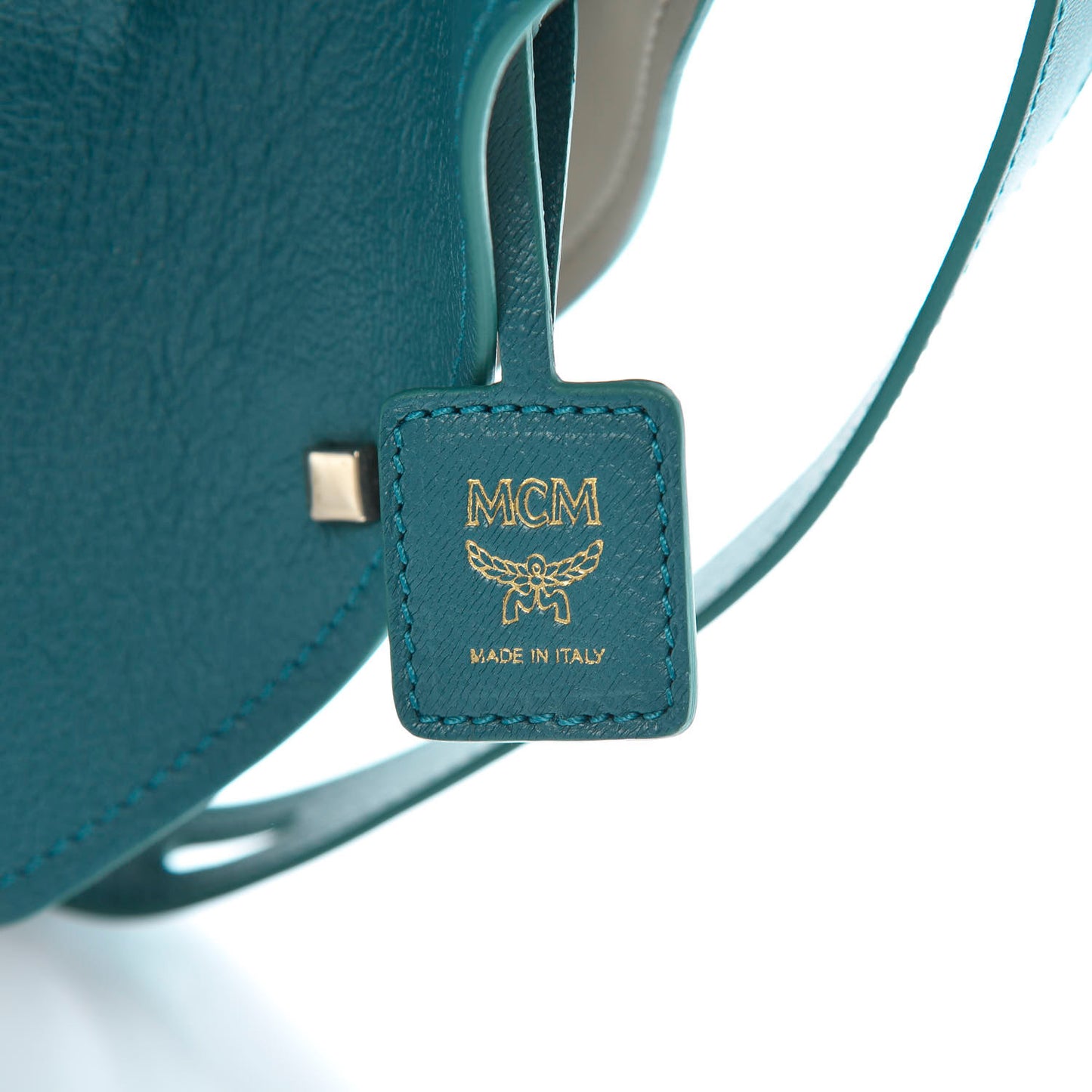 Goatskin Milano Drawstring Mini Bag Deep Lagoon