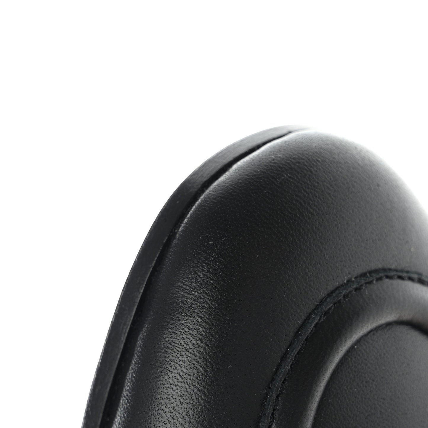Calfskin Lambskin CC Loafers 39 Black