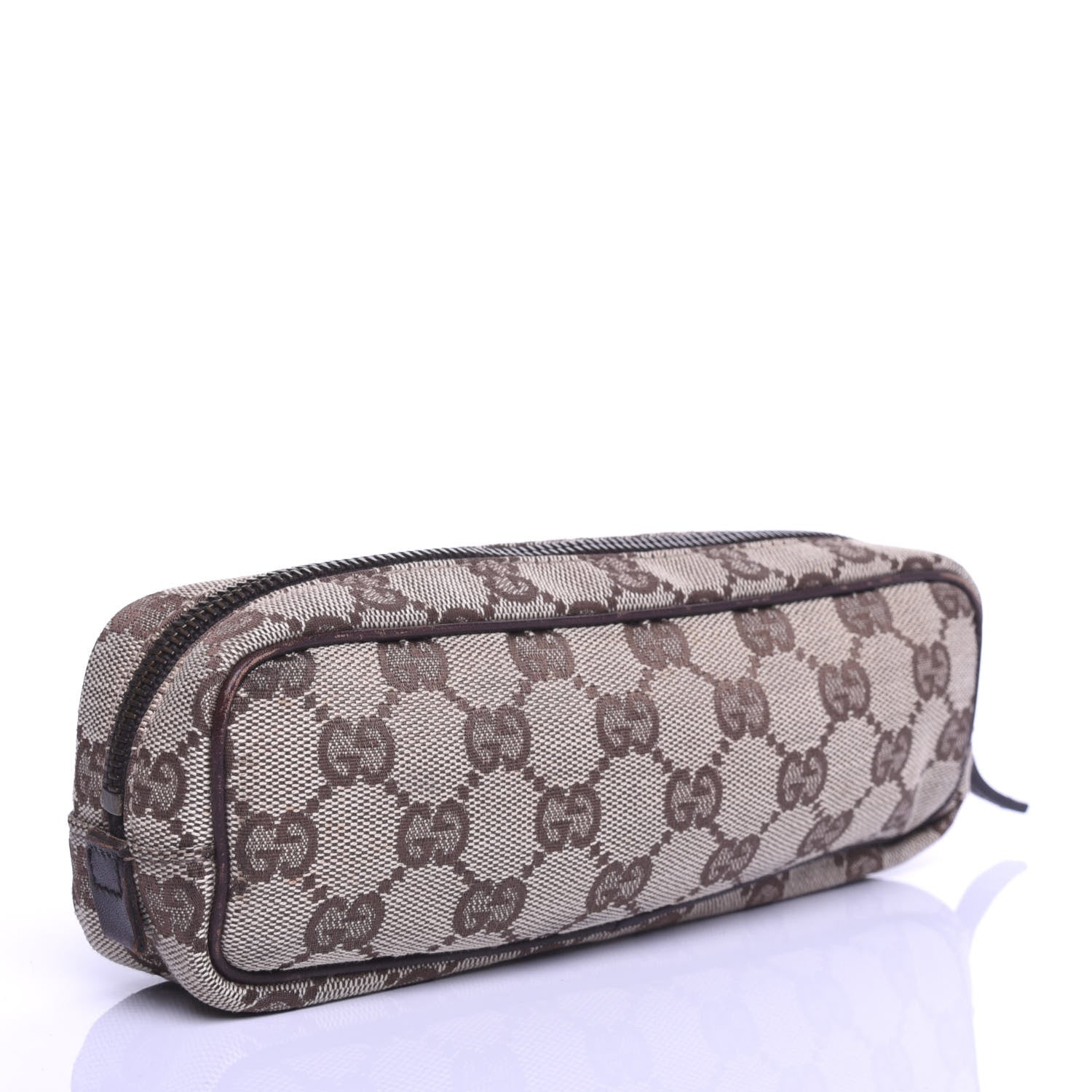 Gucci Monogram Small Cosmetic Case Dark Brown 3 of 7