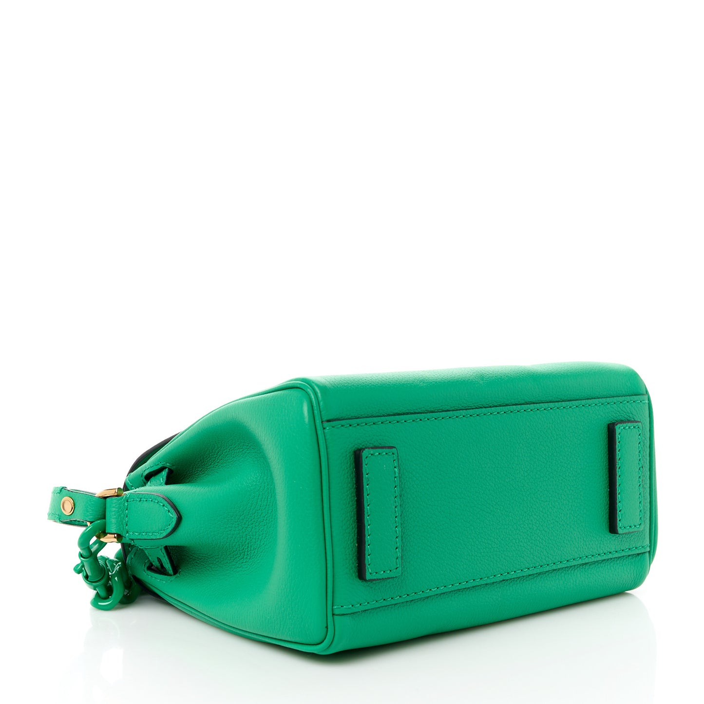 Grained Calfskin Small La Medusa Bag Green