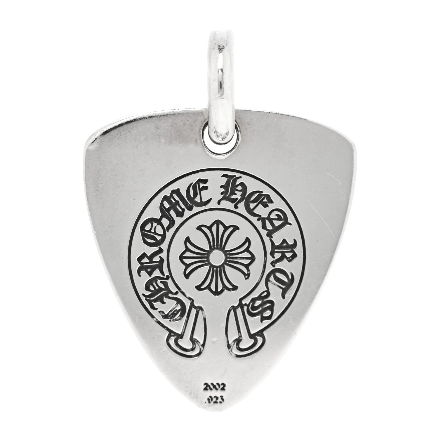 Chrome Hearts Sterling Silver Guitar Pick Fcker Pendant 1874250