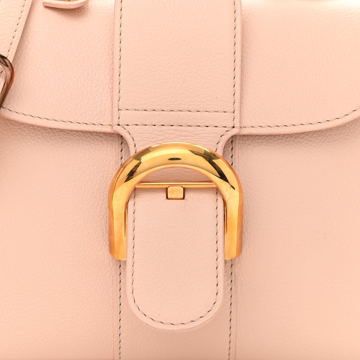 Grained Calfskin Mini Brillant Satchel Light Pink