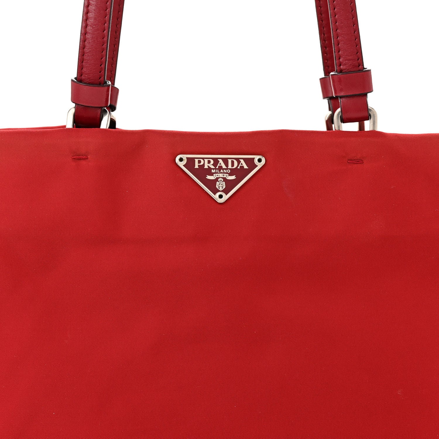 Prada Tessuto Nylon Tote Red 8 of 11