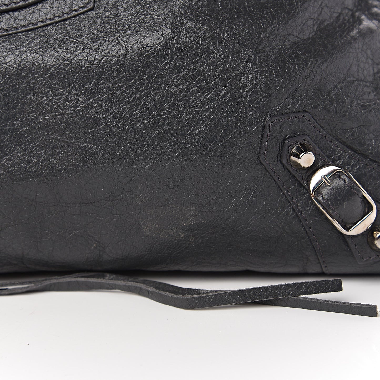 Agneau Classic Silver Hardware City Gris Fossile Anthracite