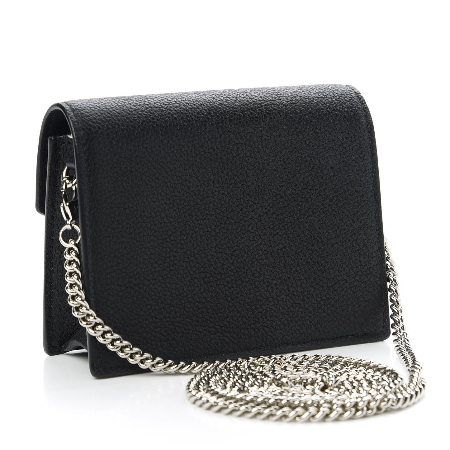 Soft Calfskin Mini My Lockme Chain Pochette Black