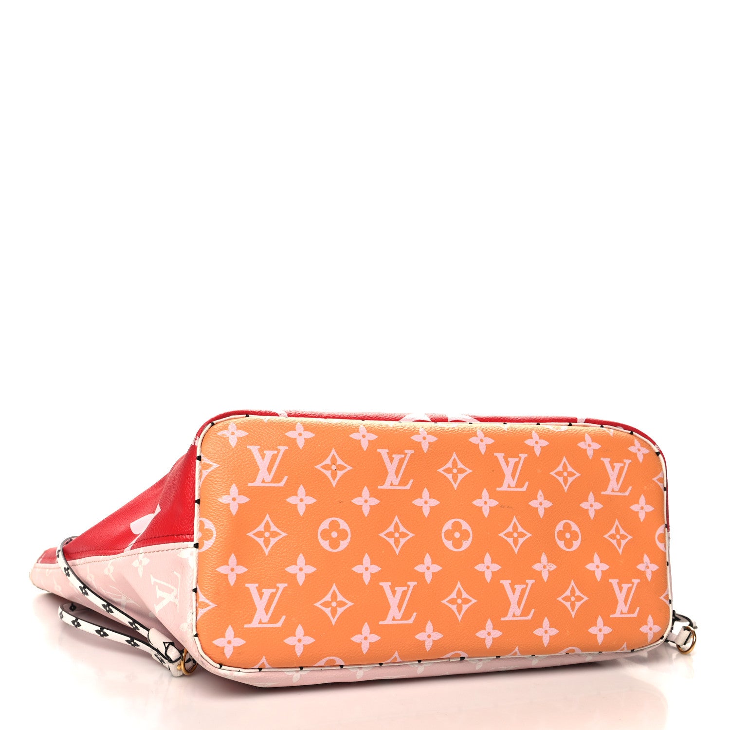 Louis Vuitton Monogram Giant Neverfull MM Rouge 4 of 10