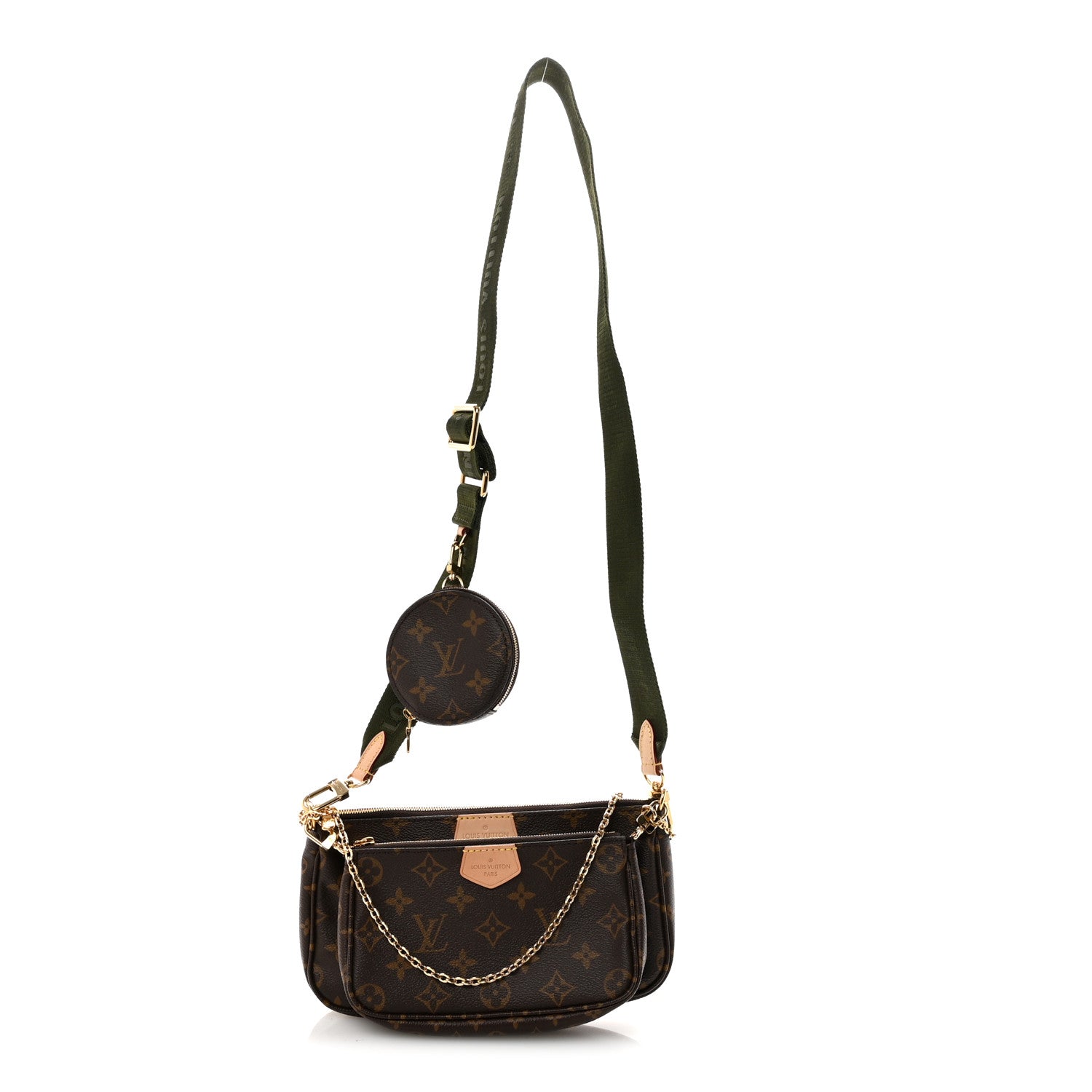 Louis Vuitton Monogram Multi Pochette Accessories Kaki 1827236