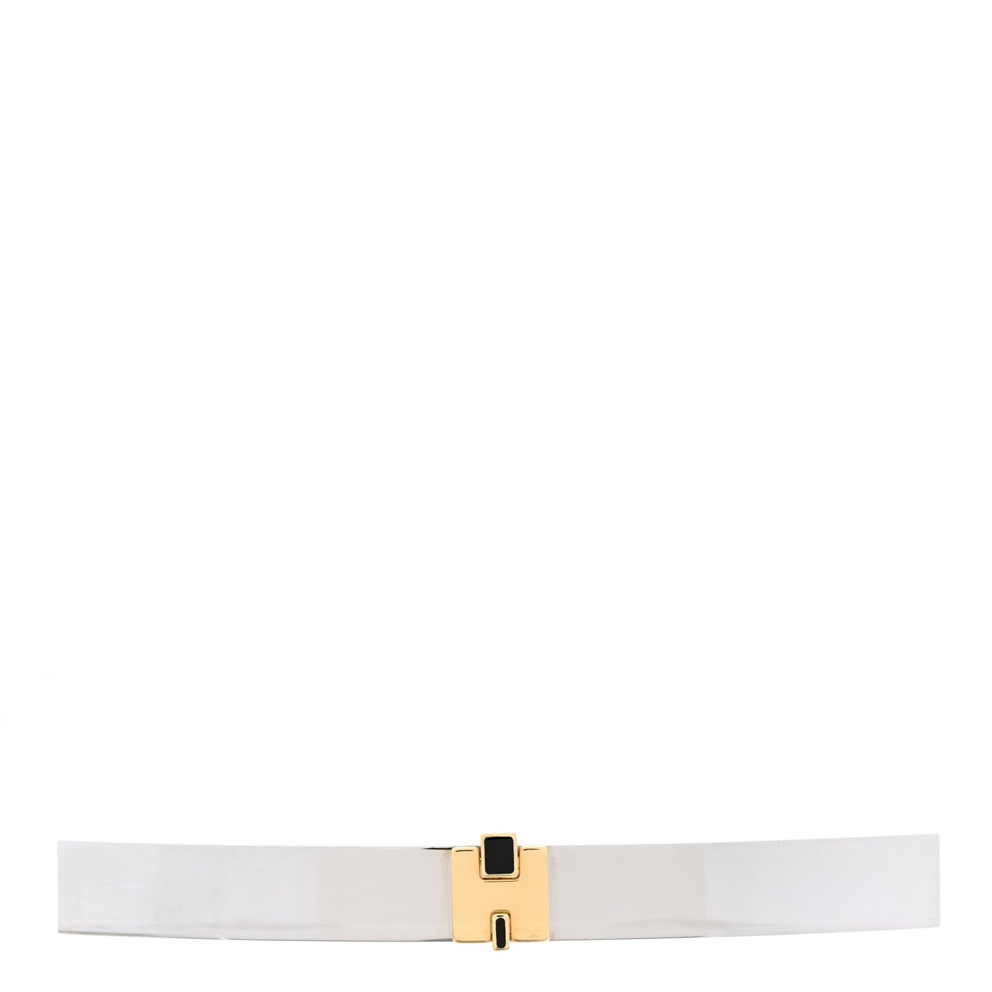 Palladium Enamel Eileen Hair Barrette Black