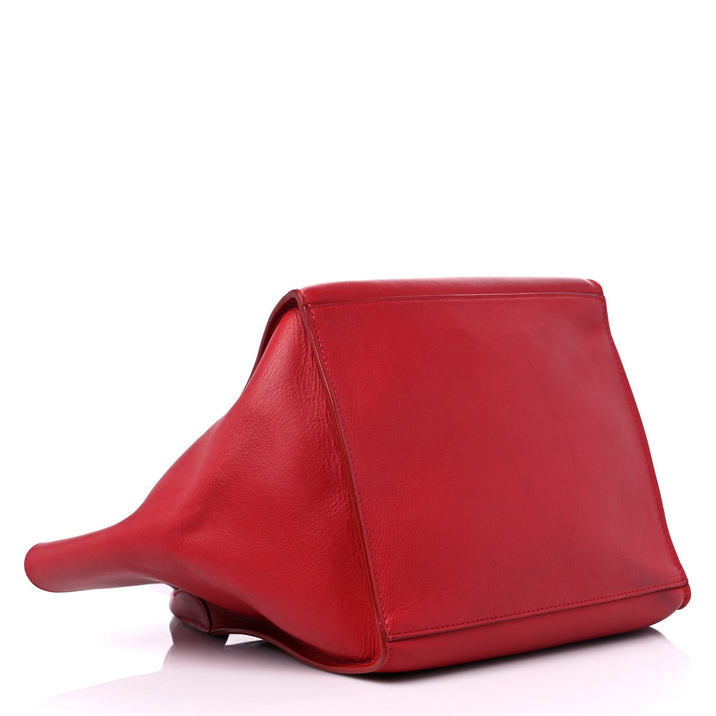 Smooth Calfskin Small Big Bag Red