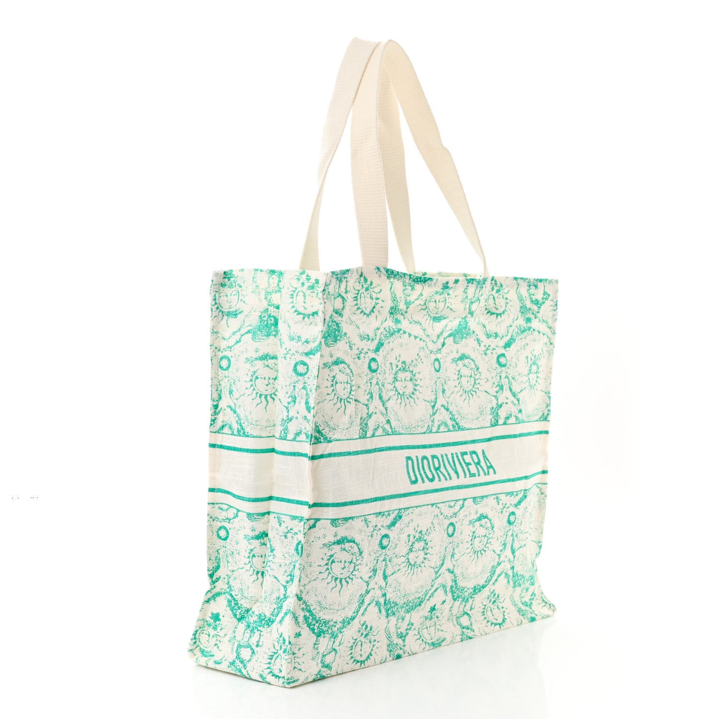 Canvas Dioriviera Toile de Jouy Soleil Tote Aquamarina