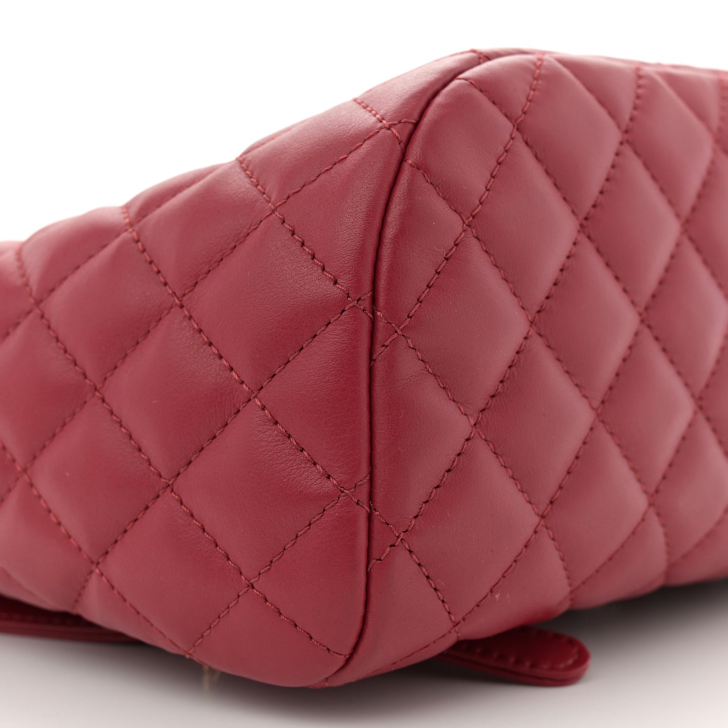 Lambskin Quilted Small Urban Spirit Backpack Red