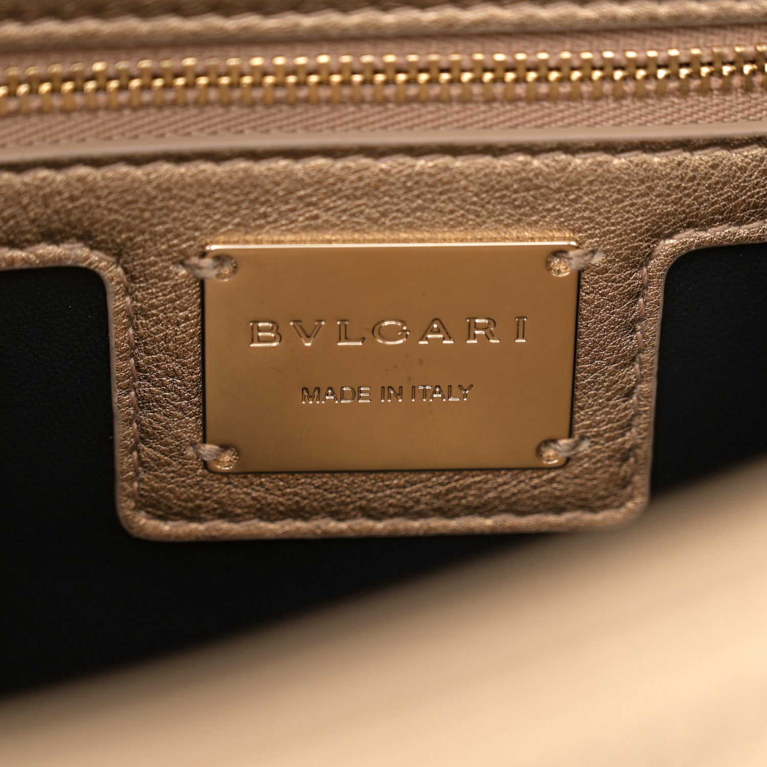 Bulgari Metallic Calfskin Matelasse Mini Serpenti Cabochon Crossbody Bag Gold 6 of 11