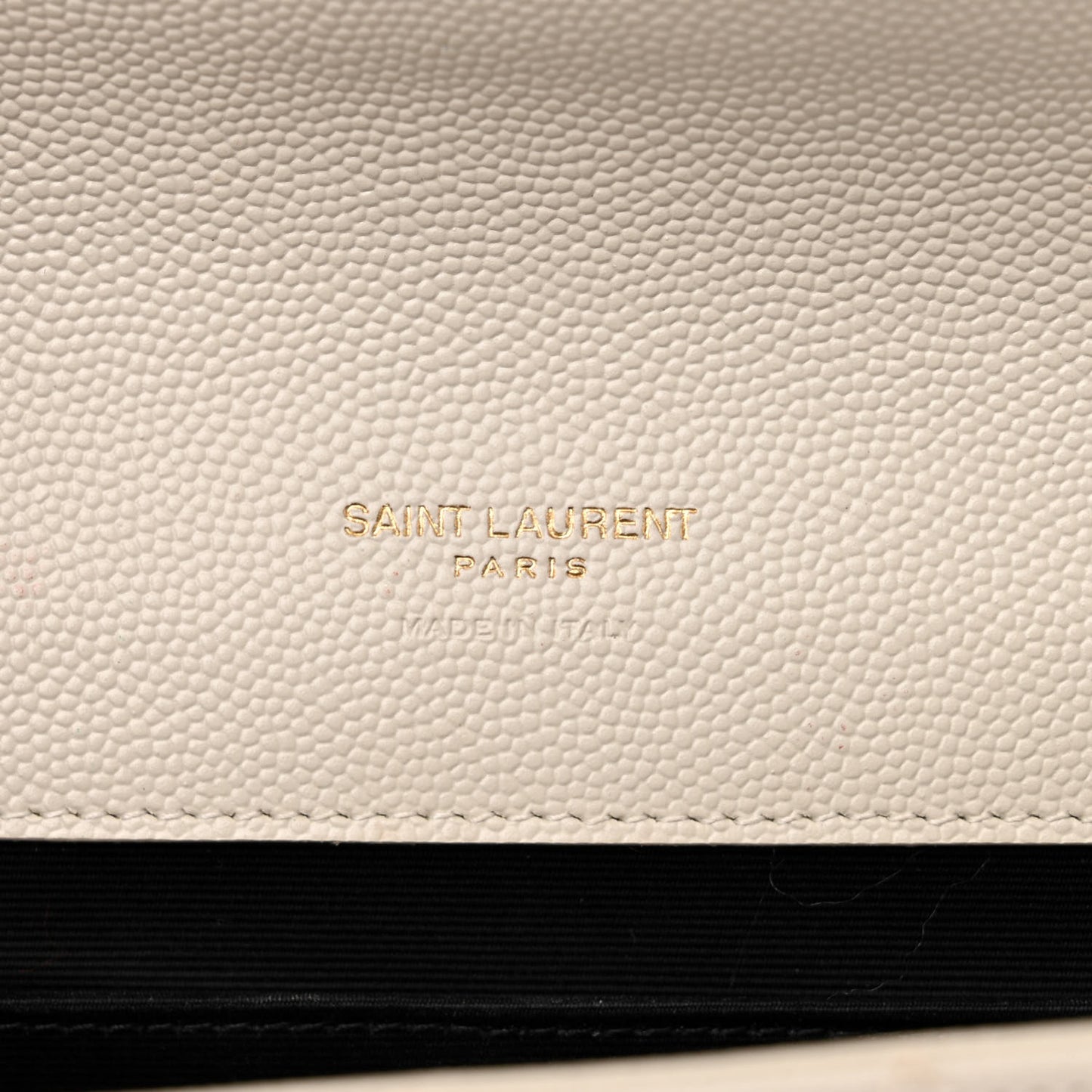 Grain De Poudre Textured Mixed Matelasse Triquilt Monogram Clutch Blanc Vintage