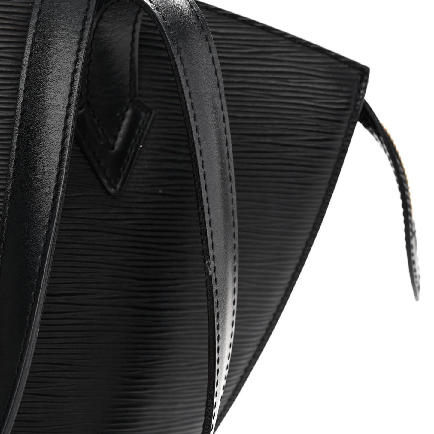 Epi Saint Jacques PM Long Straps Black