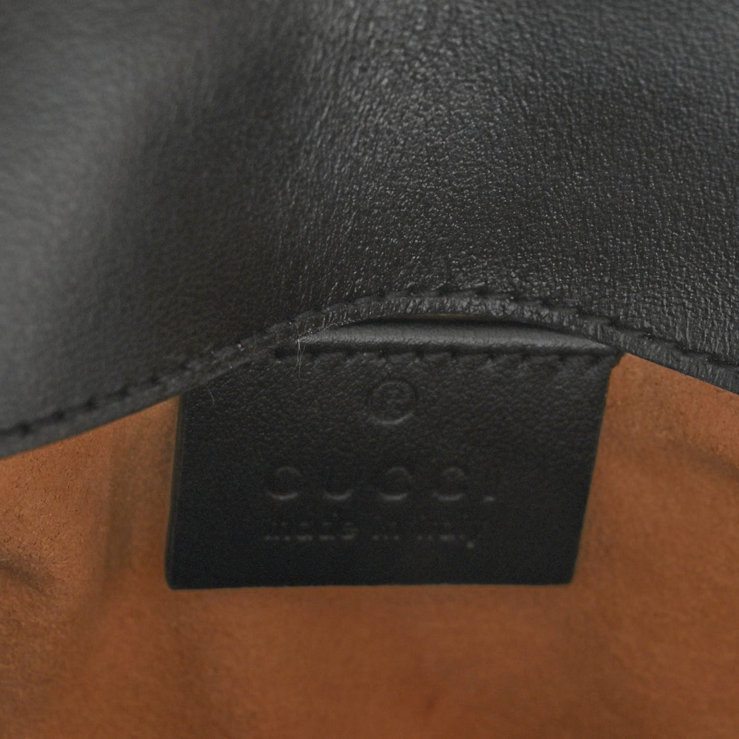 Calfskin Matelasse Super Mini GG Marmont Shoulder Bag Black