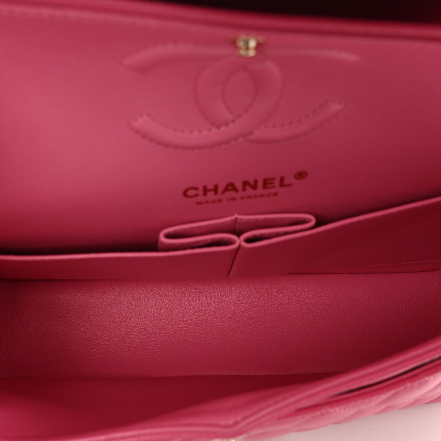 Caviar Quilted Small Double Flap Pink