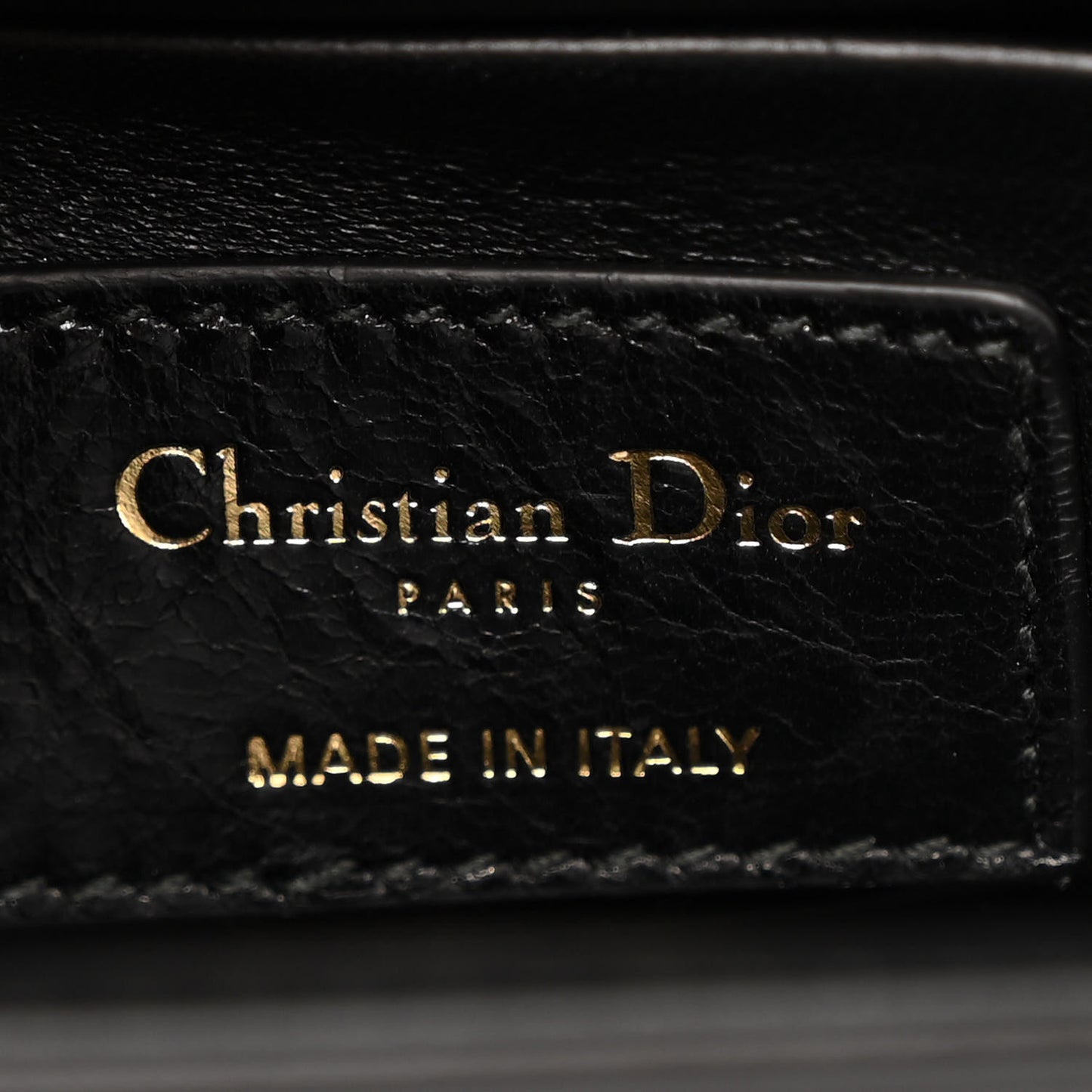 Crackled Lambskin 30 Montaigne Box Bag Black