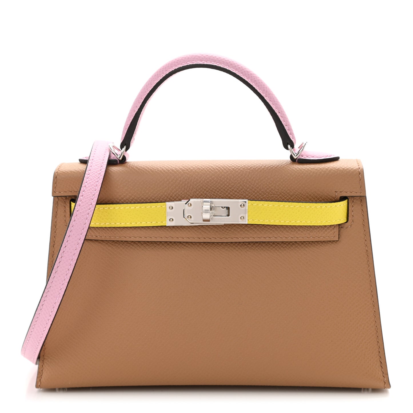 Epsom Mini Kelly Sellier 20 Chai Mauve Sylvestre Lime