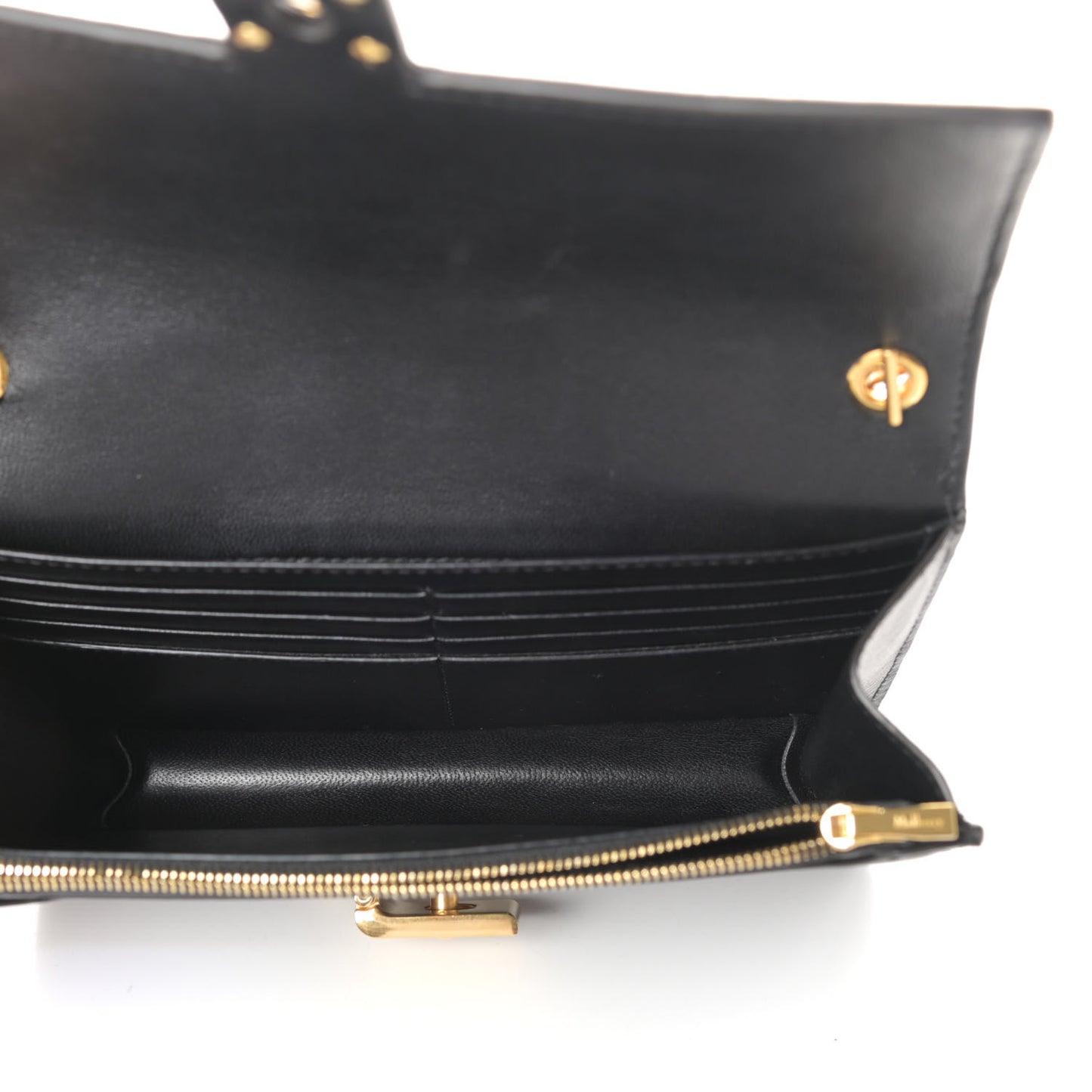 Smooth Calfskin Cheyne Clutch Indigo Clay Black