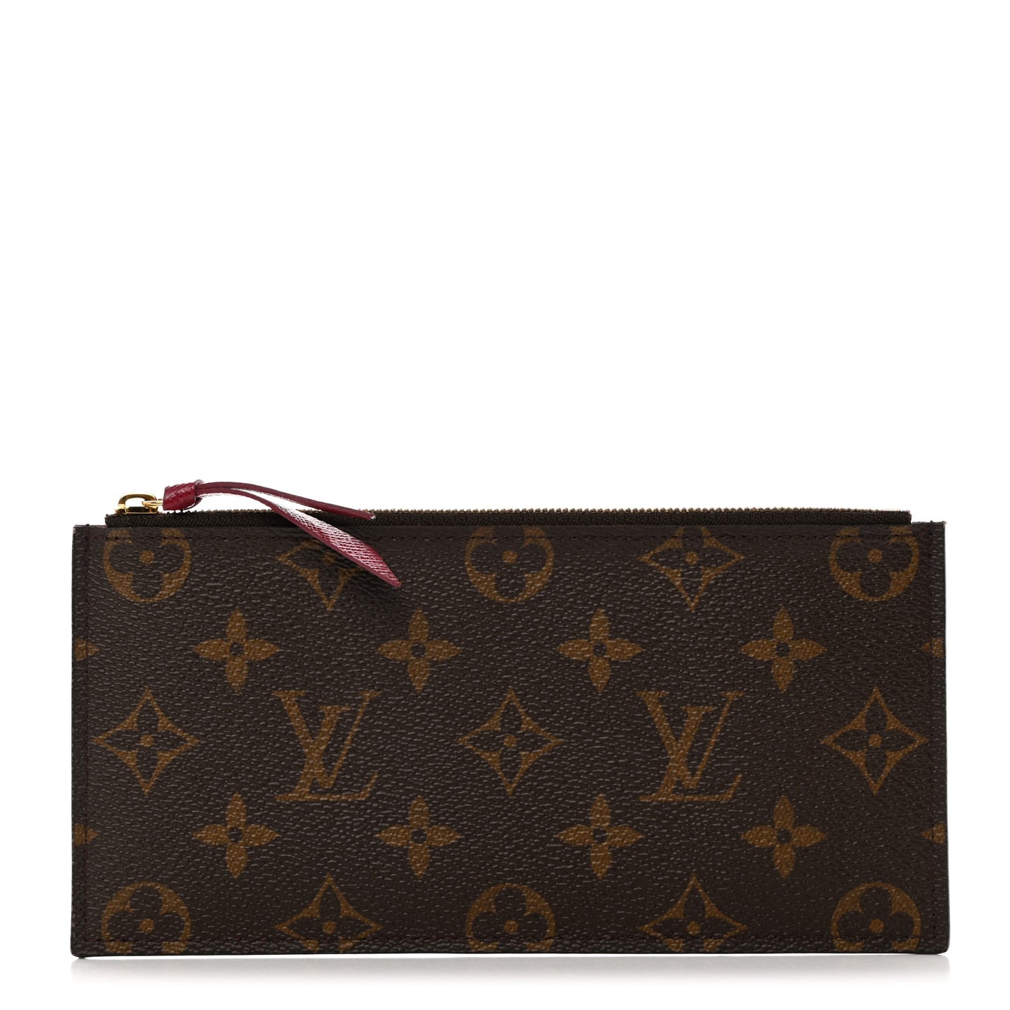 Monogram Felicie Chain Wallet Zippered Insert Fuchsia