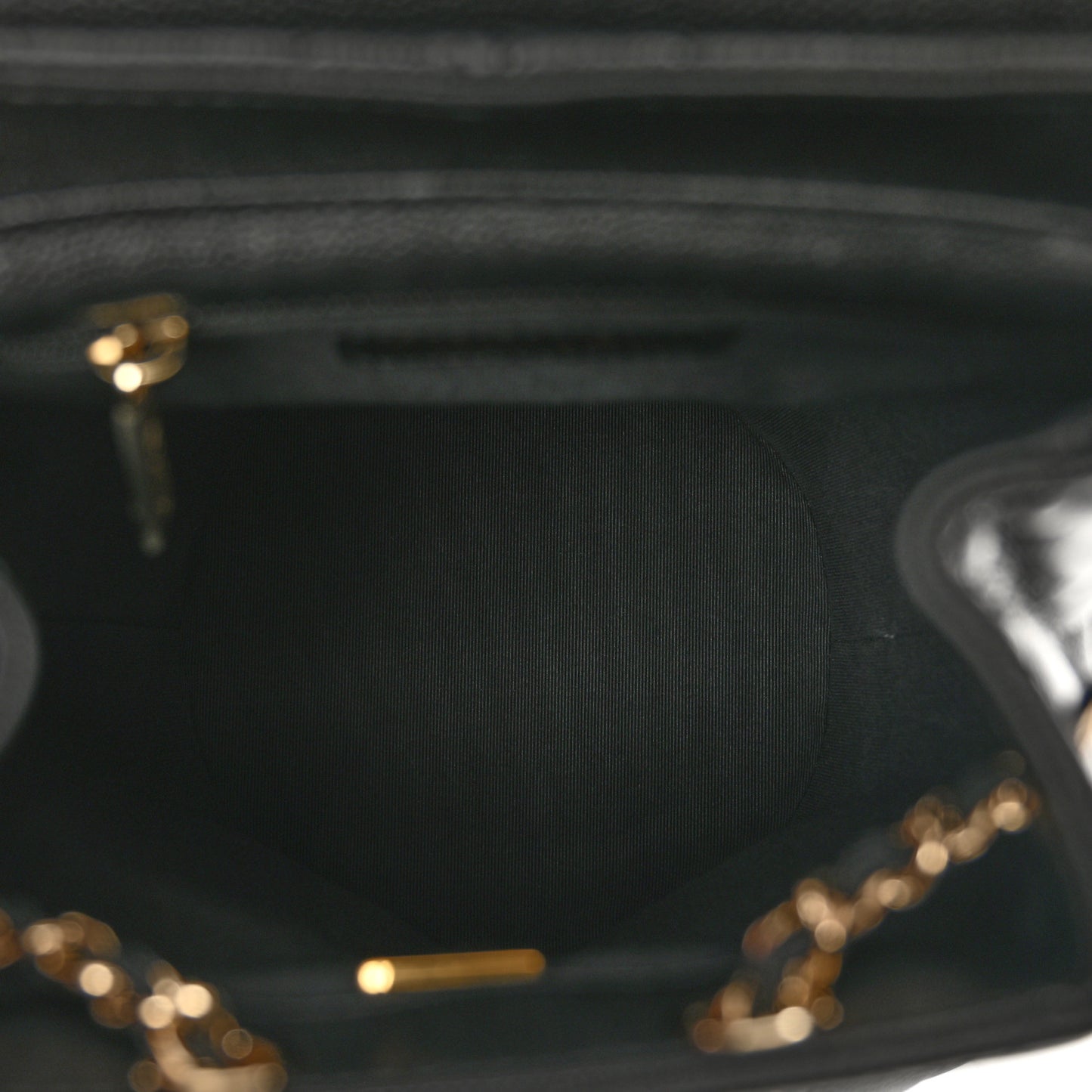 Caviar Quilted Pockets Backpack Black