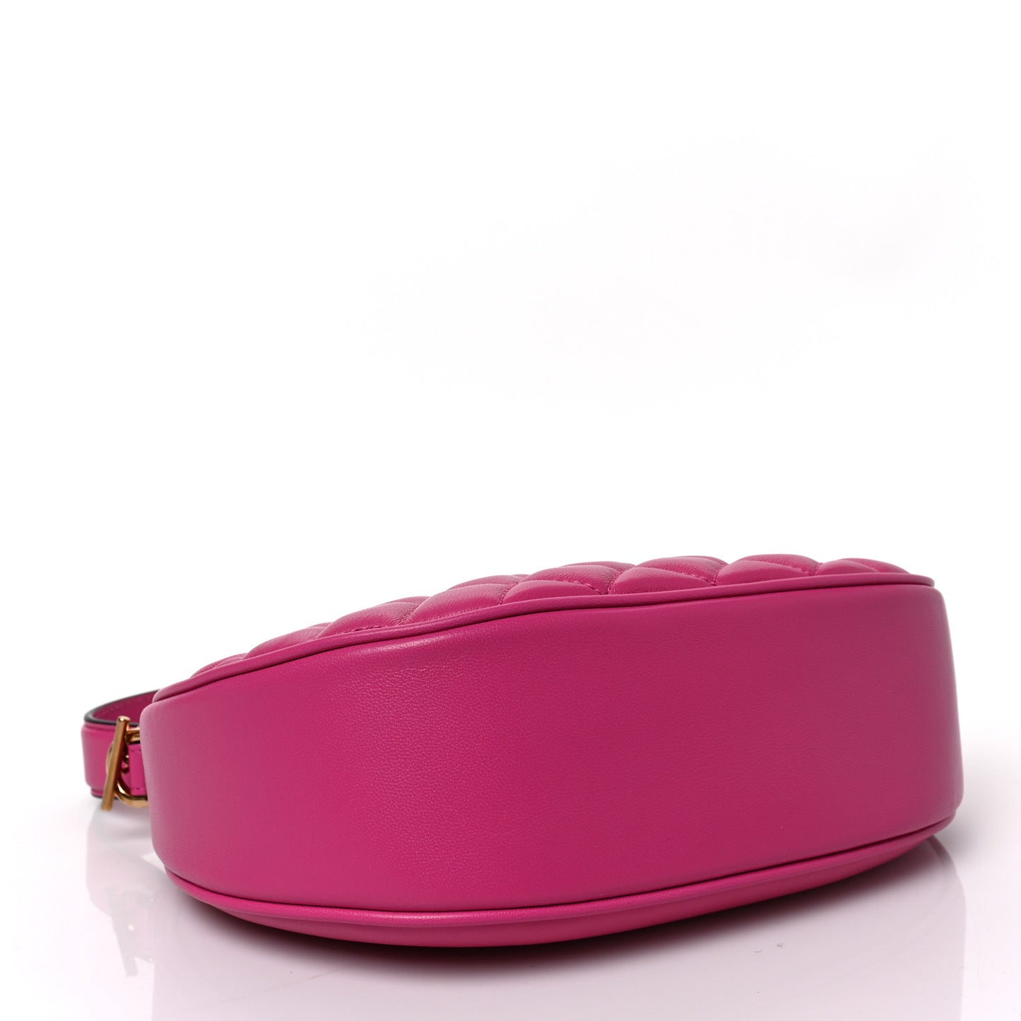 Nappa Quilted Medusa Shoulder Bag Fuchsia