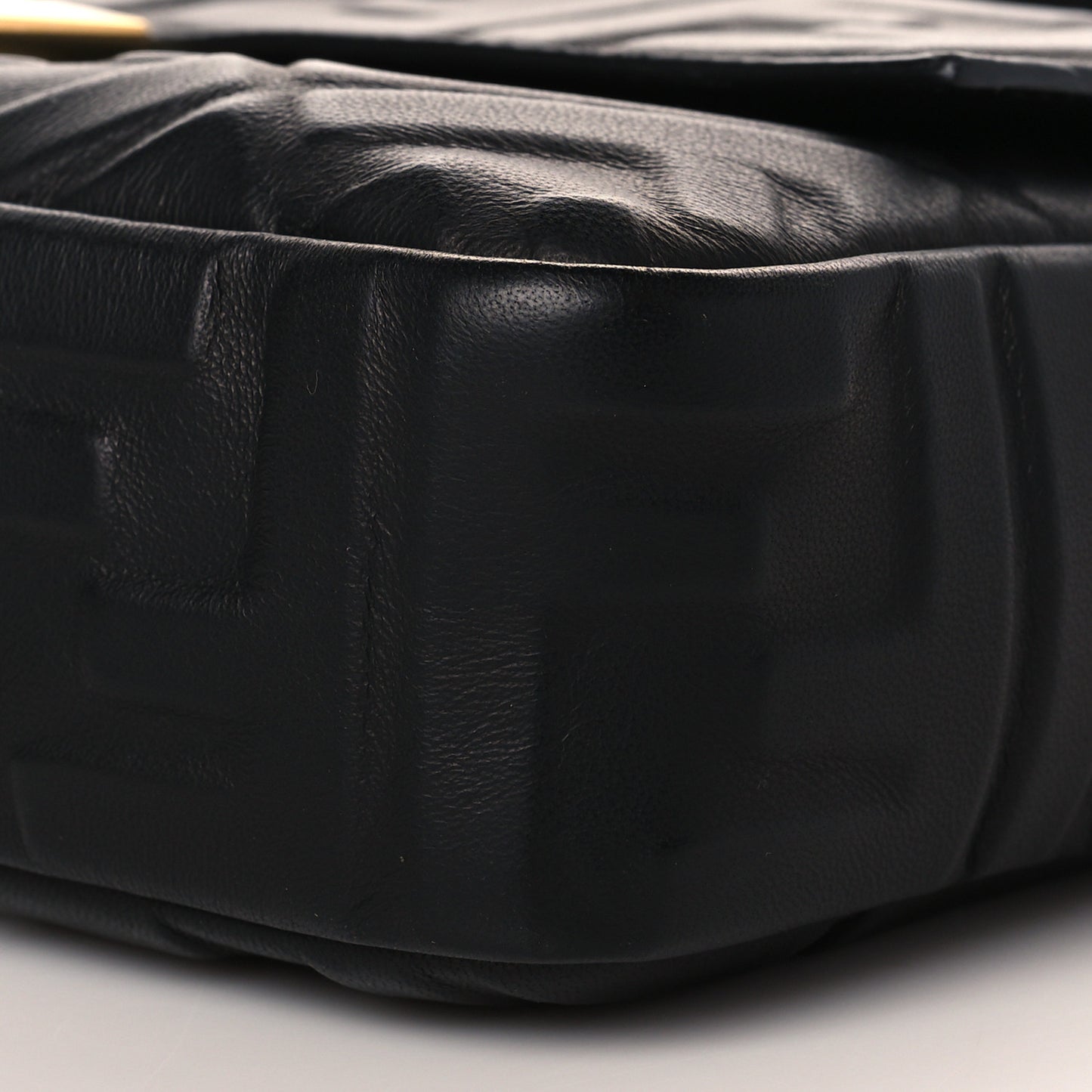 Nappa FF 1974 Embossed Baguette Black
