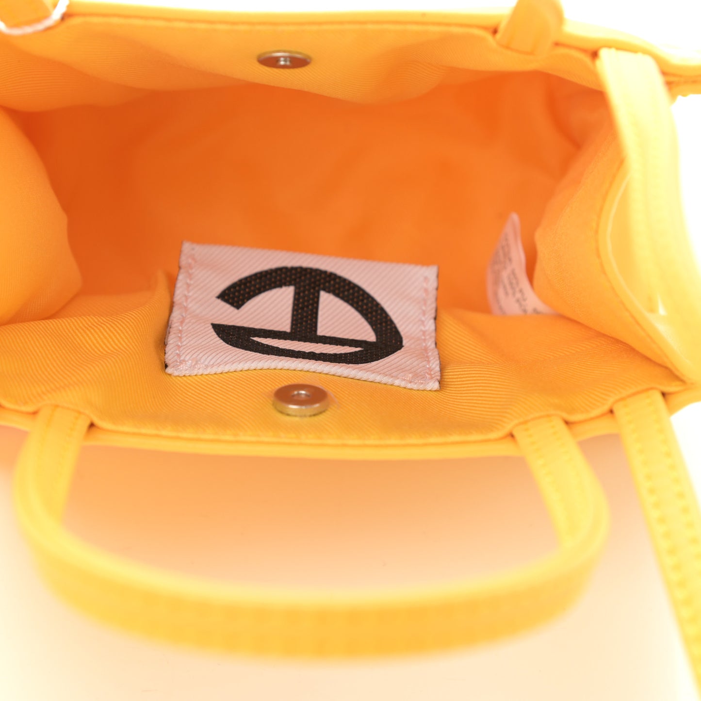 Vegan Leather Small Shopping Bag Yellow