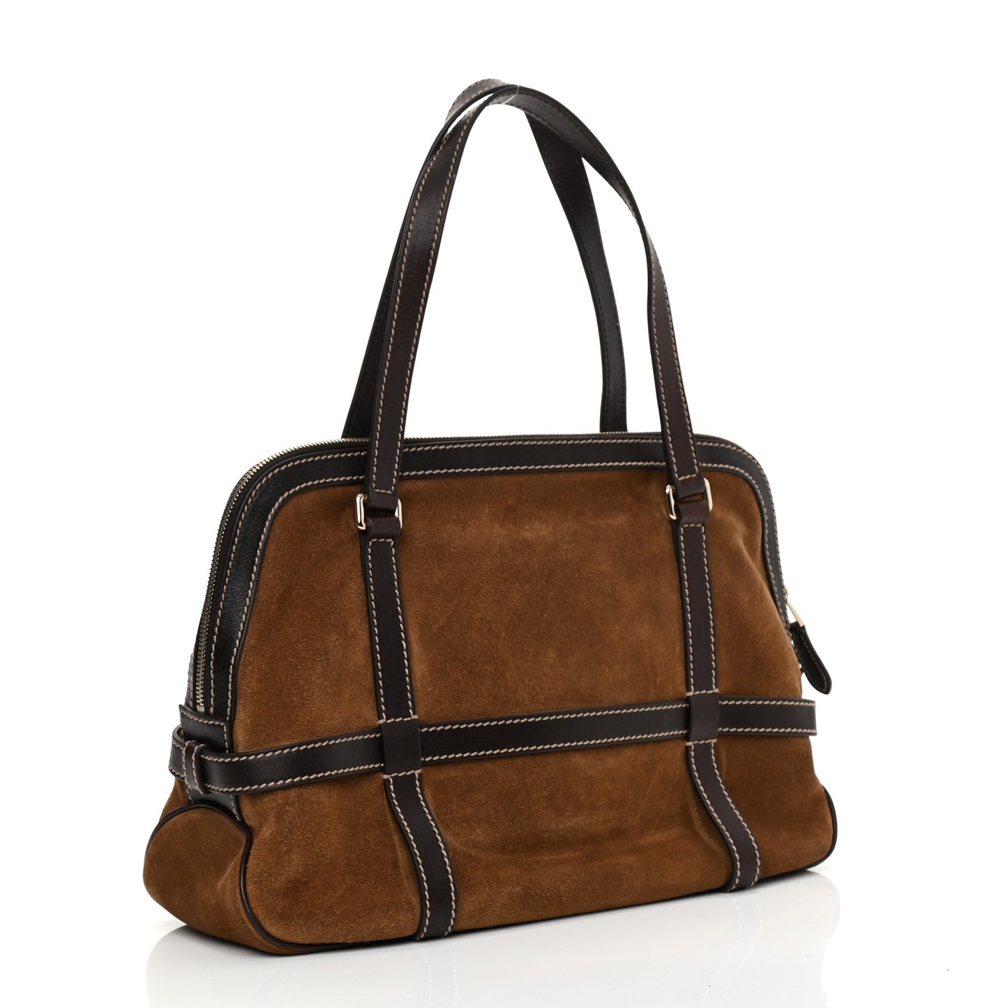 Suede Royal Satchel Brown