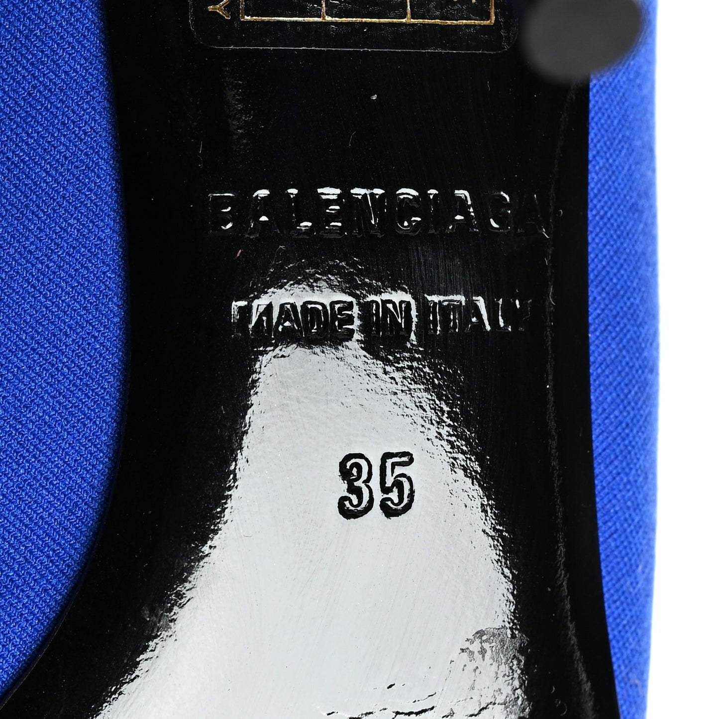 Jersey Crepe Pointed Toe Knife Booties 35 Bleu Roi