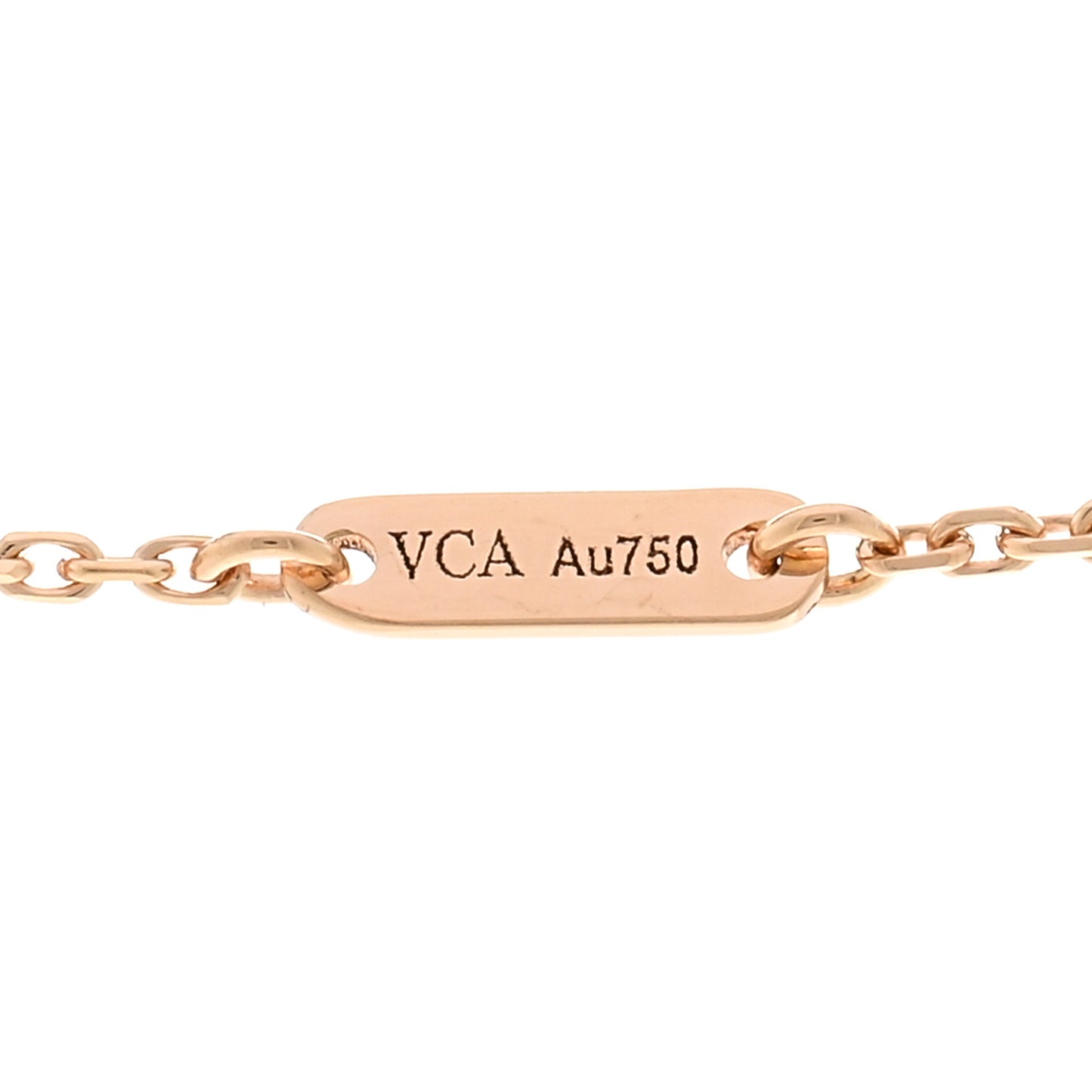 18K Rose Gold Carnelian Sweet Alhambra Pendant Necklace