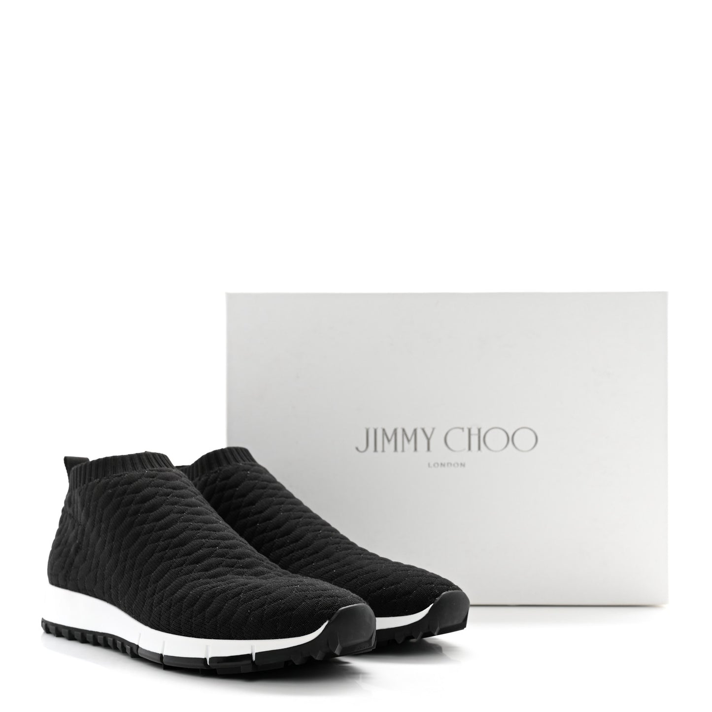 Lurex Snake Knit Norway Sneakers 37 Black