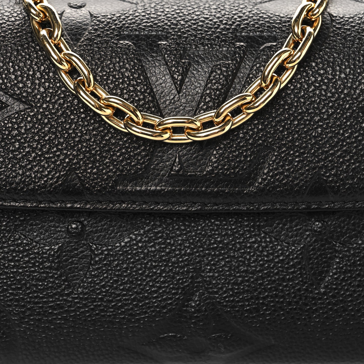 Empreinte Monogram Giant Ivy Wallet On Chain Black