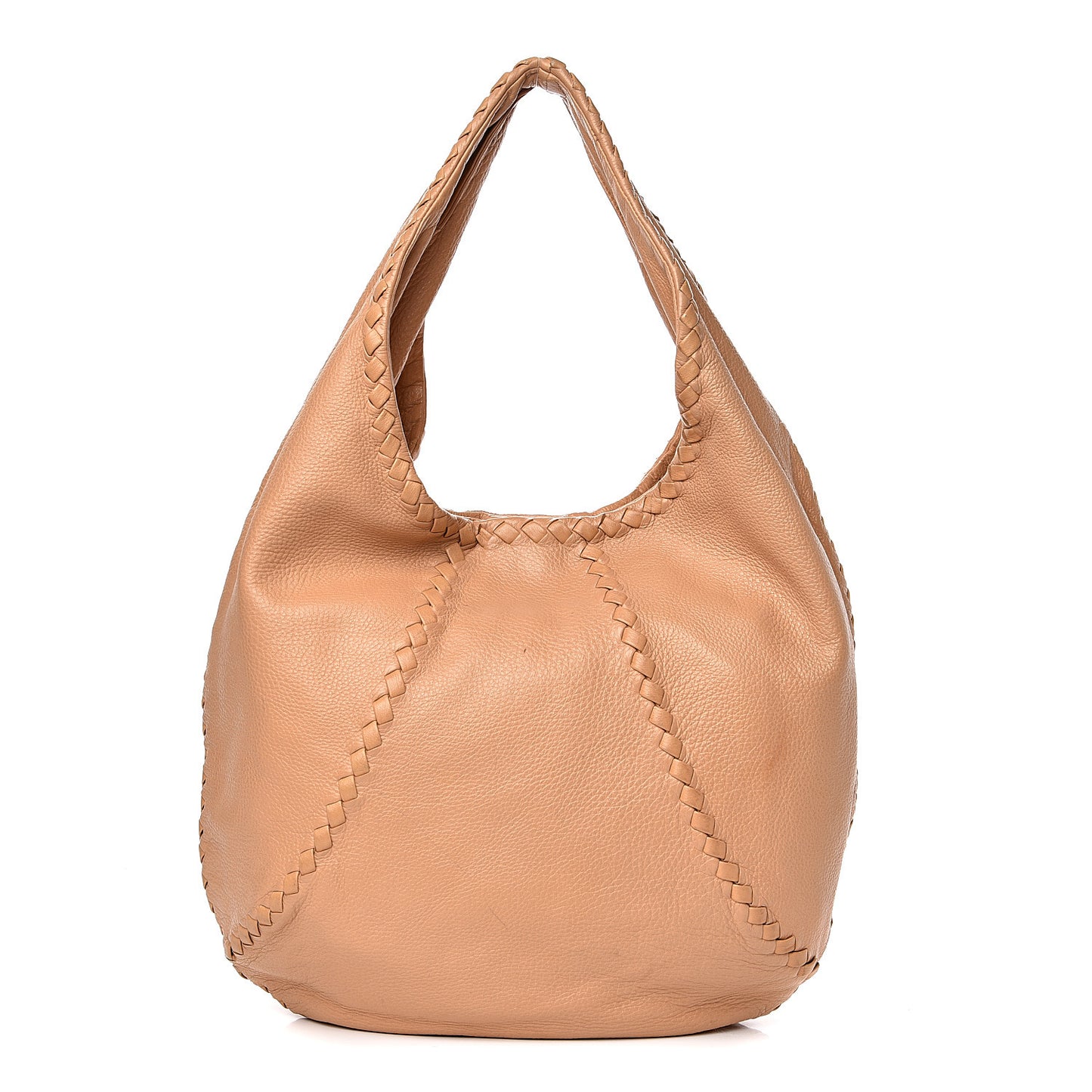 Cervo Deerskin Large Hobo Carmel