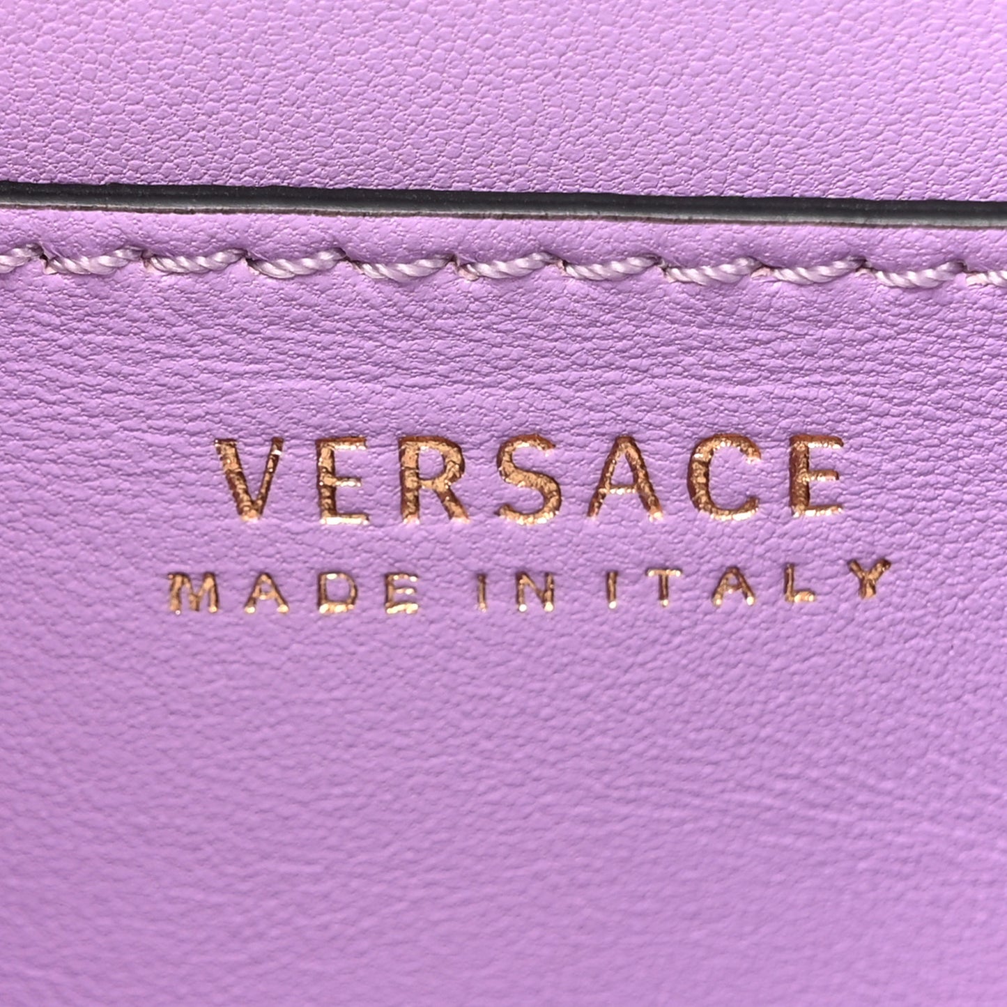 Calfskin Medusa Small Top Handle Handbag Lilac