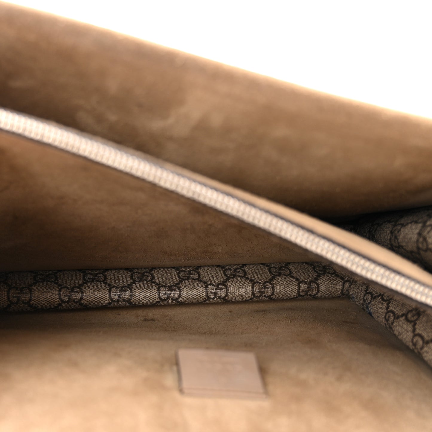 GG Supreme Monogram Medium Dionysus Shoulder Bag Taupe