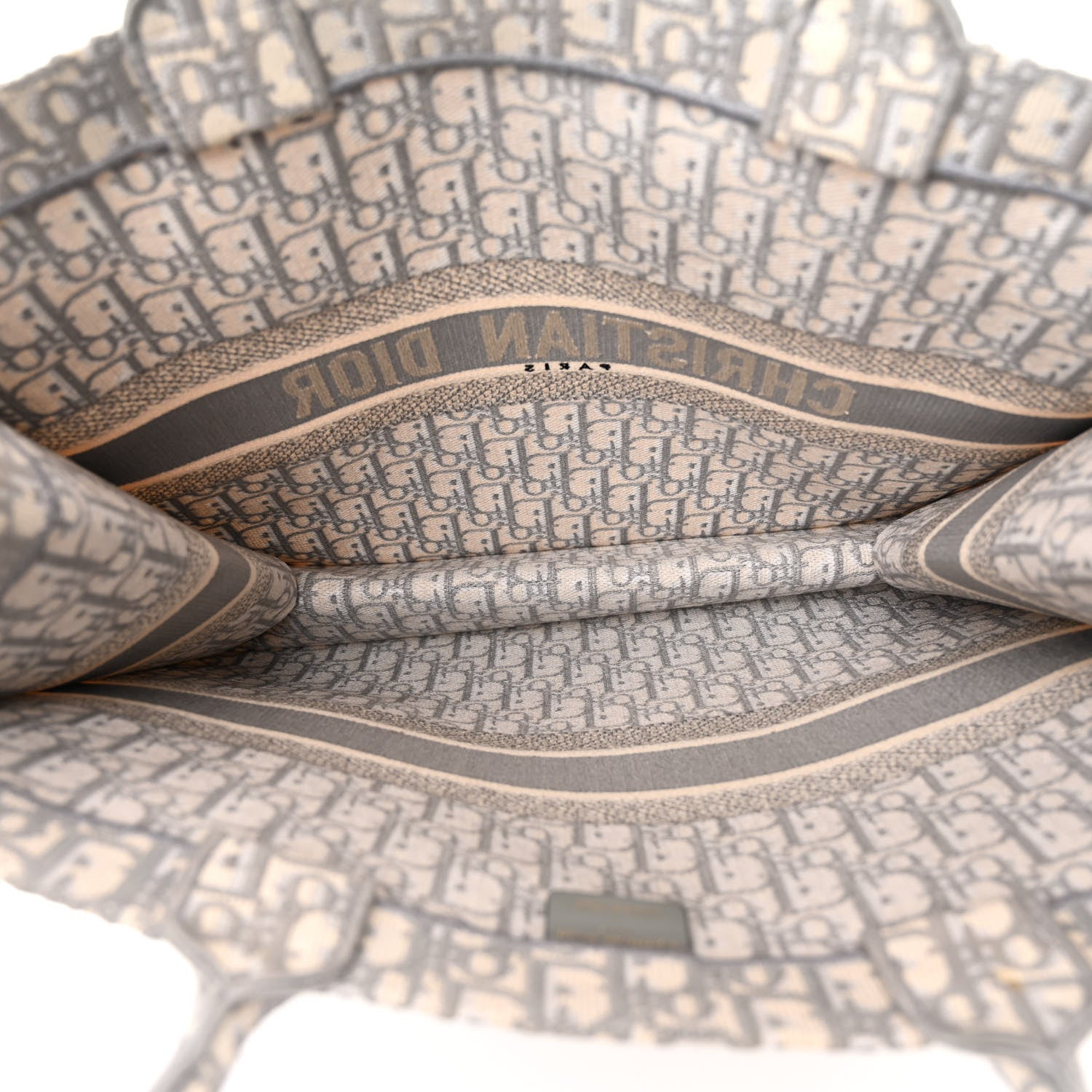 Christian Dior Oblique Large Book Tote Grey 5 of 10