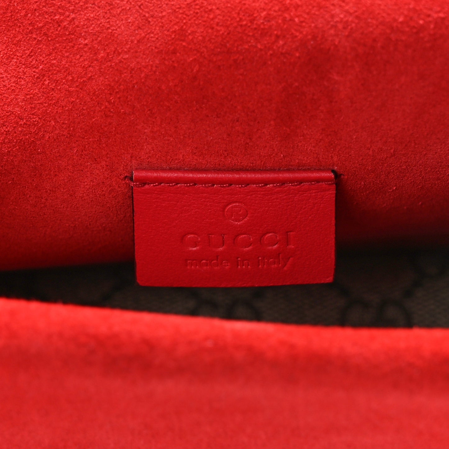 GG Supreme Monogram Mini Dionysus Shoulder Bag Hibiscus Red