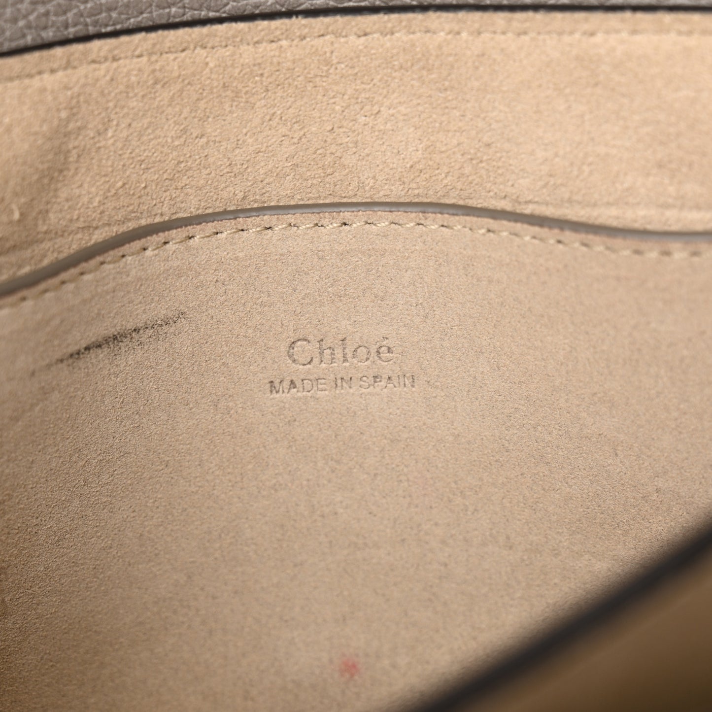 Grained Calfskin Lambskin Small Faye Shoulder Bag Motty Grey