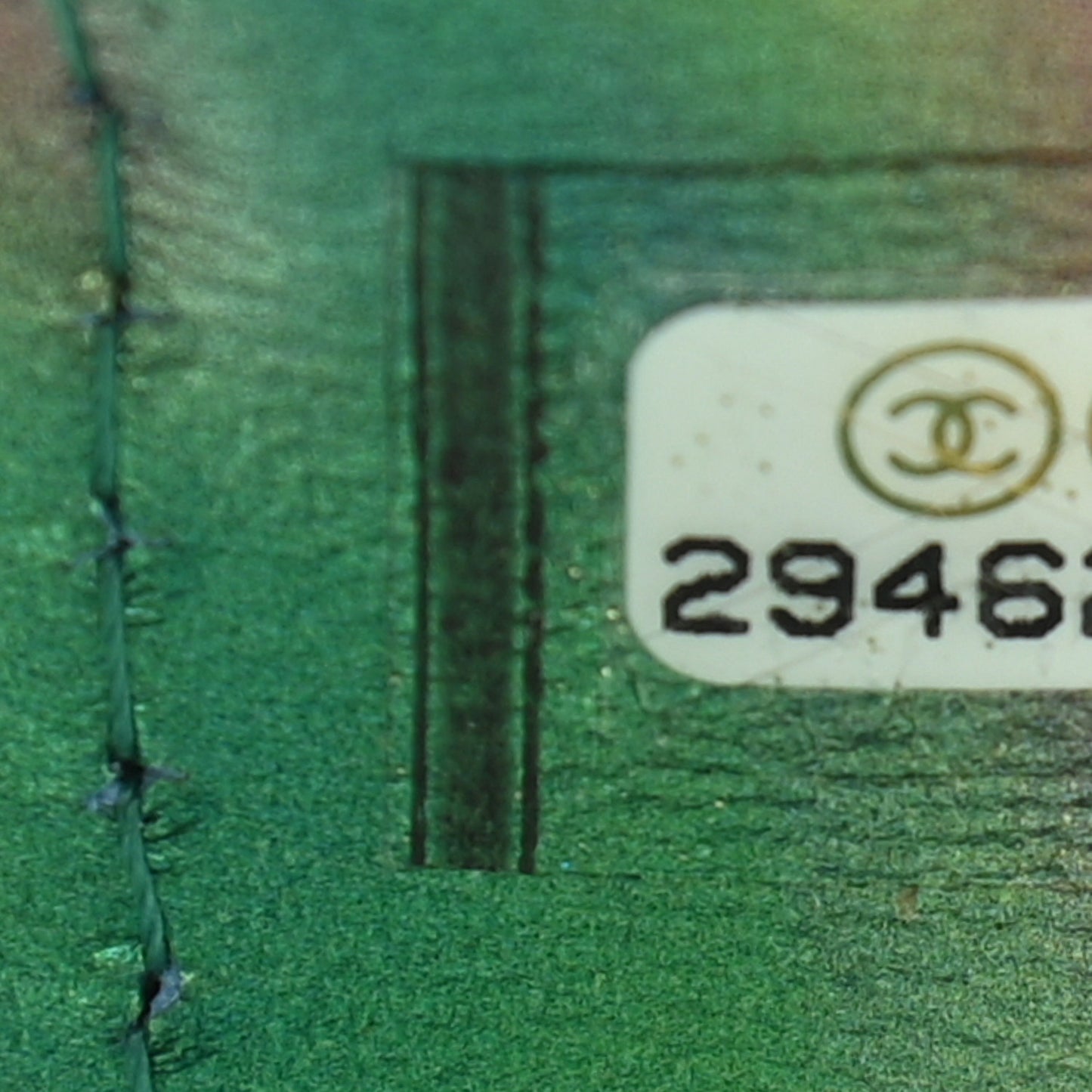 PVC Calfskin Lambskin Quilted Round Filigree Clutch With Chain Green