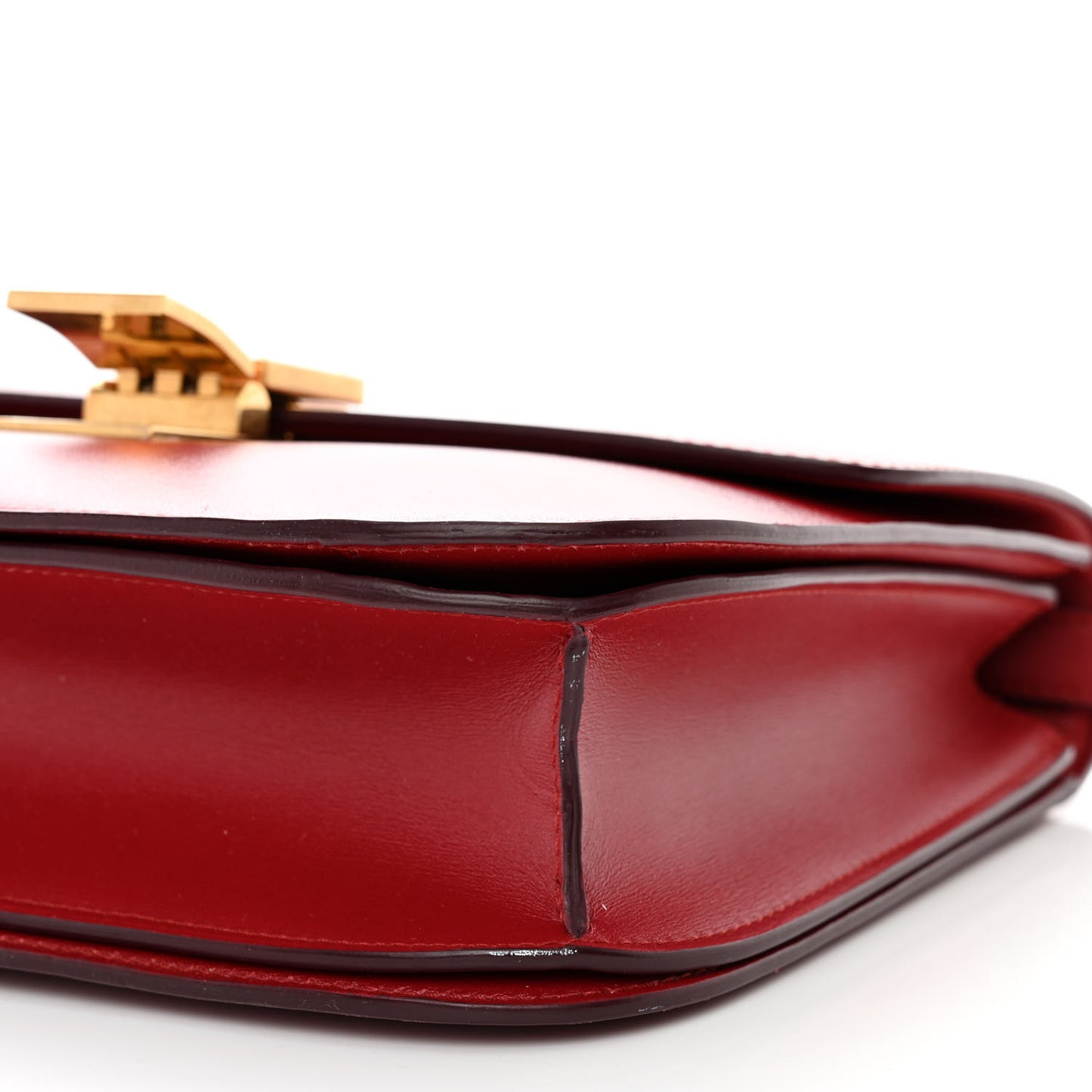 Box Calfskin Medium Classic Box Flap Bag Red