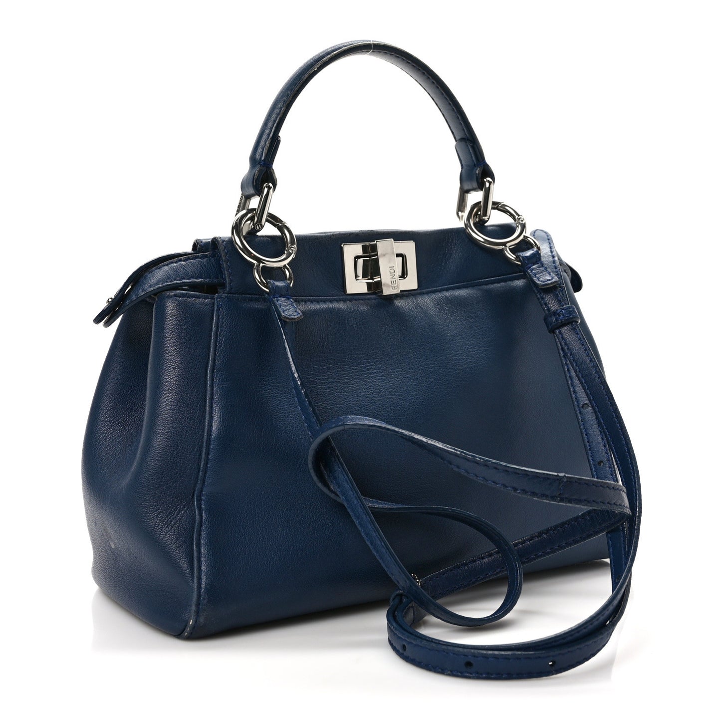 Nappa Mini Peekaboo Iconic Satchel Dark Blue