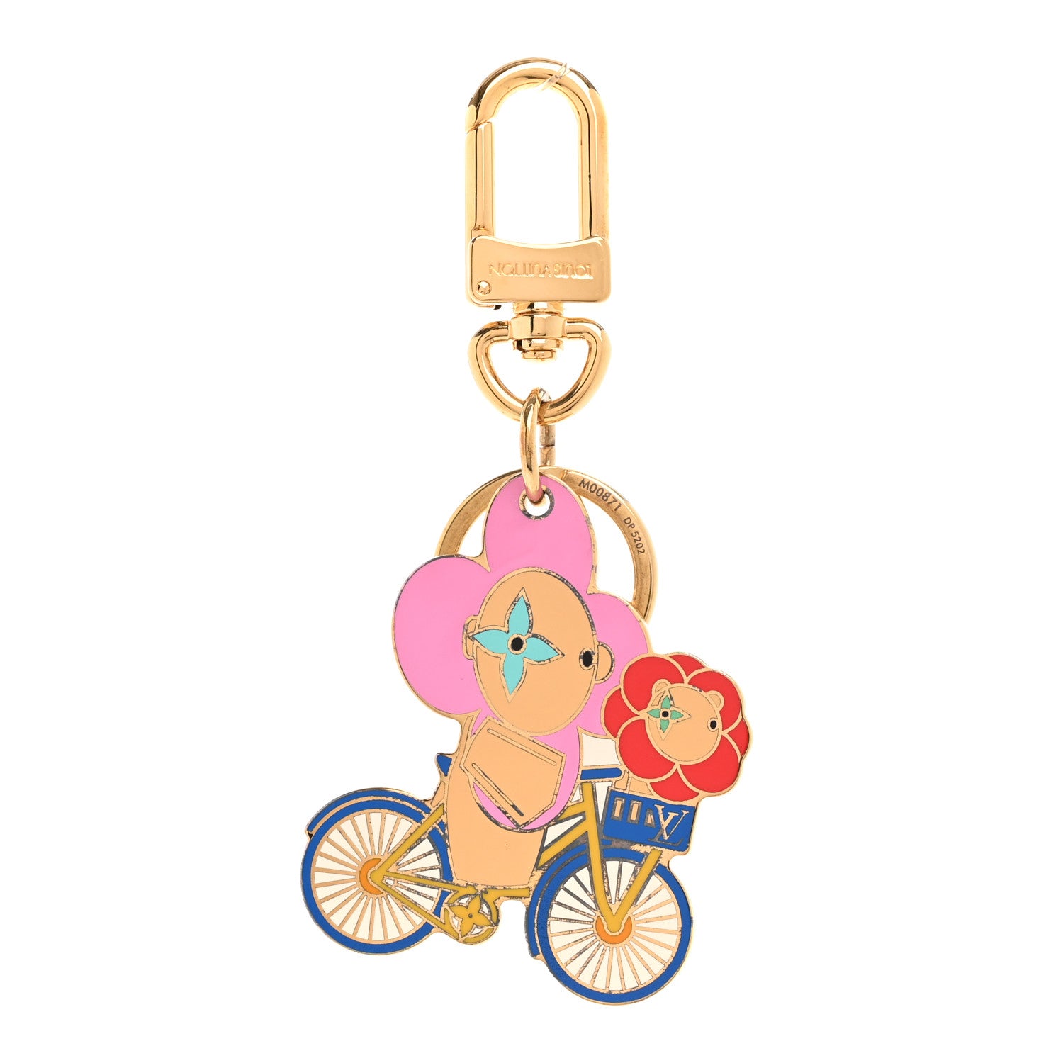 Louis Vuitton Enamel Vivienne Bag Charm Key Holder Multicolor