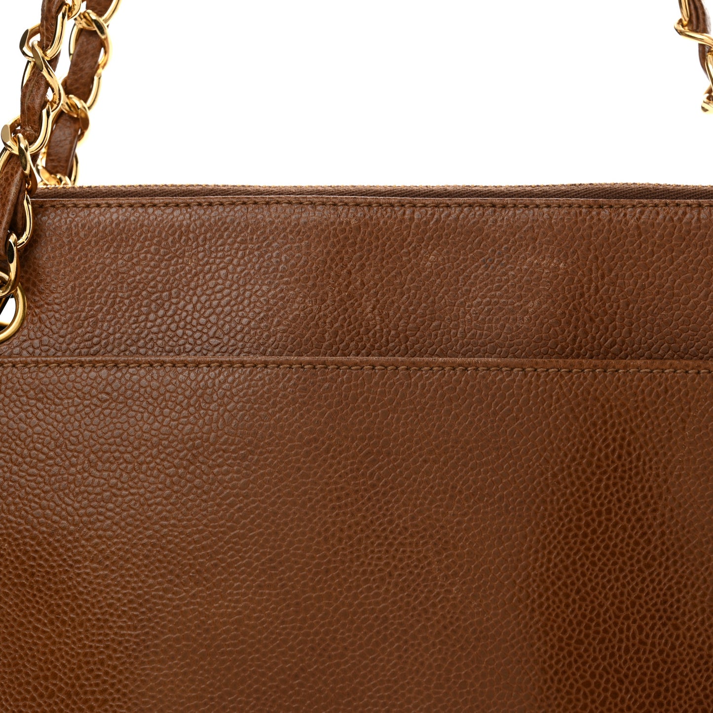 Caviar CC Shoulder Bag Brown