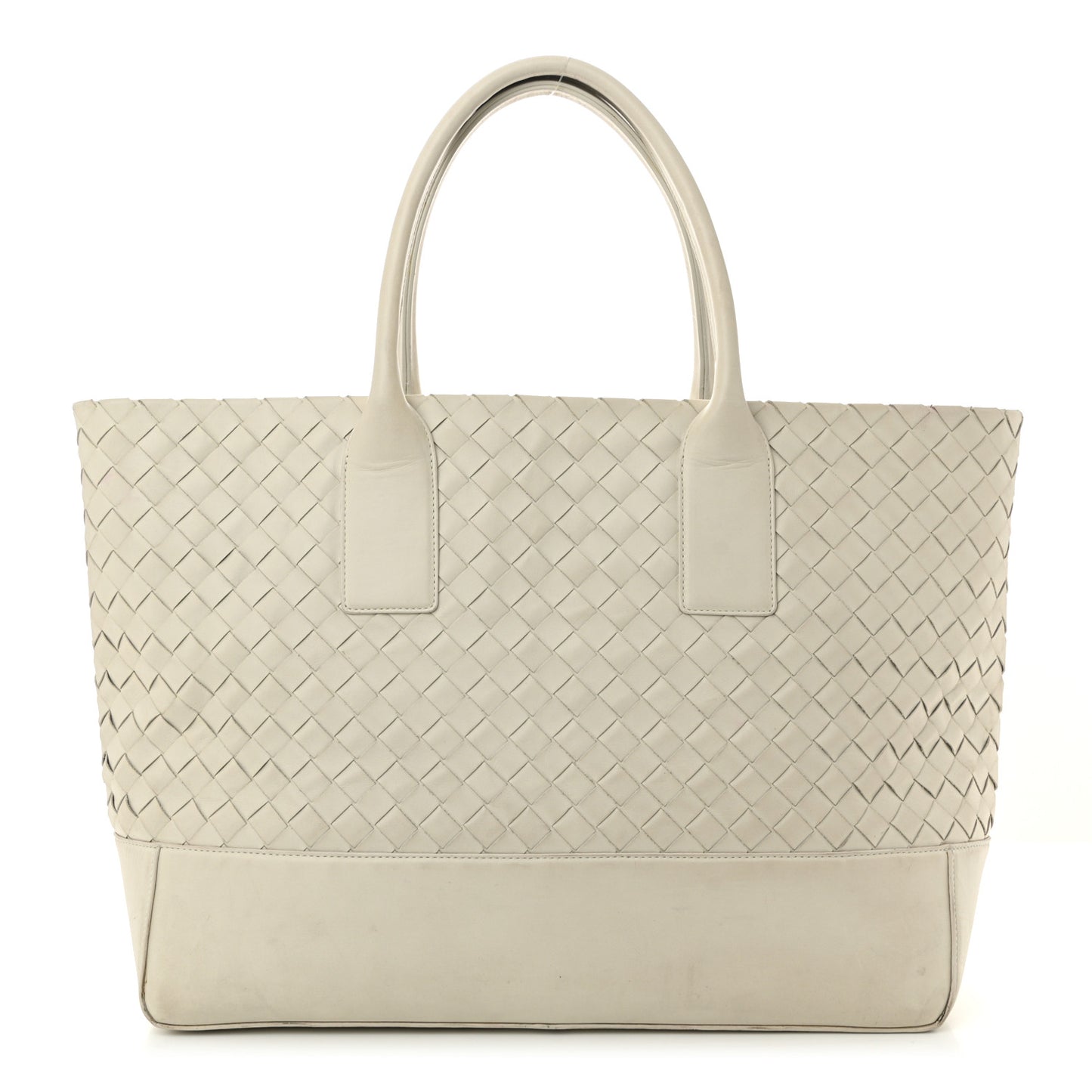 Nappa Intrecciato Tote Bag White