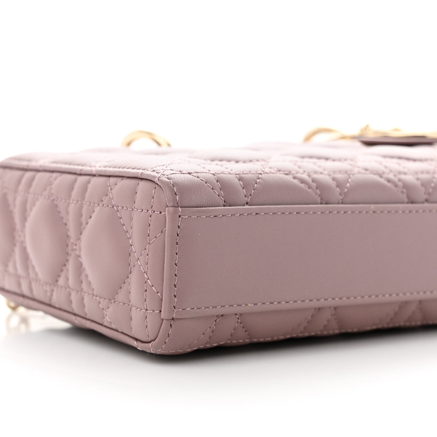 Christian Dior CHRISTIAN DIOR Lambskin Cannage Medium Lady D-Joy Peony Pink 8 of 10
