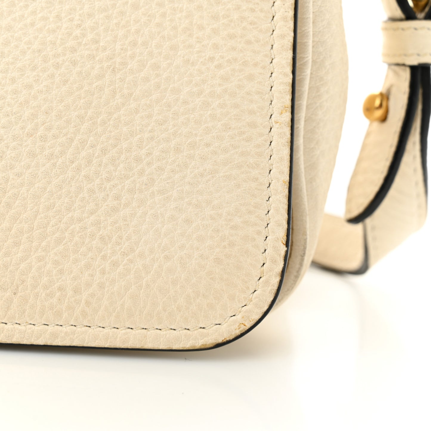 Vitello Phenix Flap Crossbody White