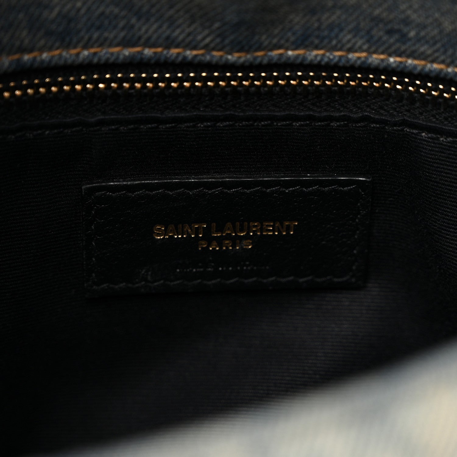 Saint Laurent Denim Quilted Toy Loulou Puffer Monogram Chain Satchel Blue Black 6 of 10