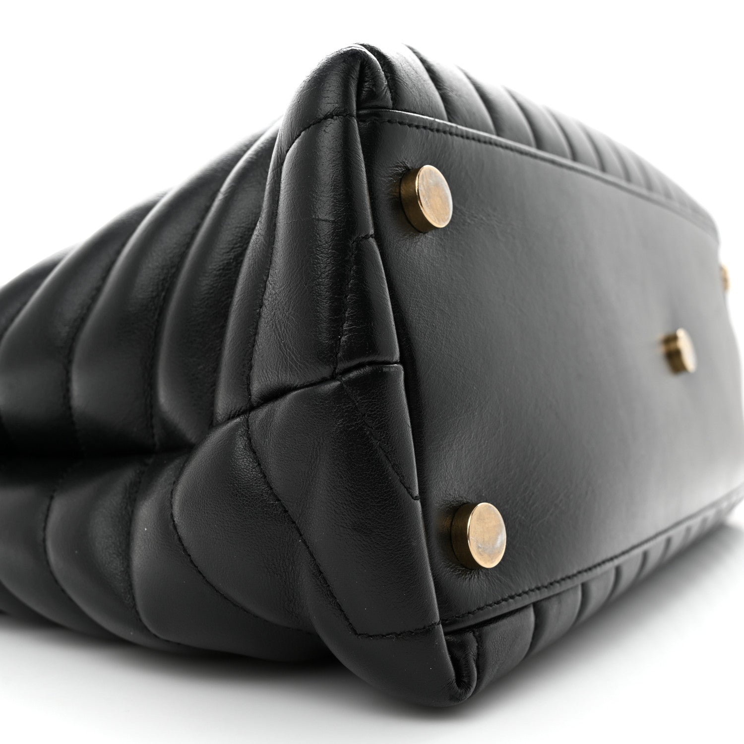 Saint Laurent Calfskin Y Quilted Monogram Large Loulou Shopper Black 11 of 14