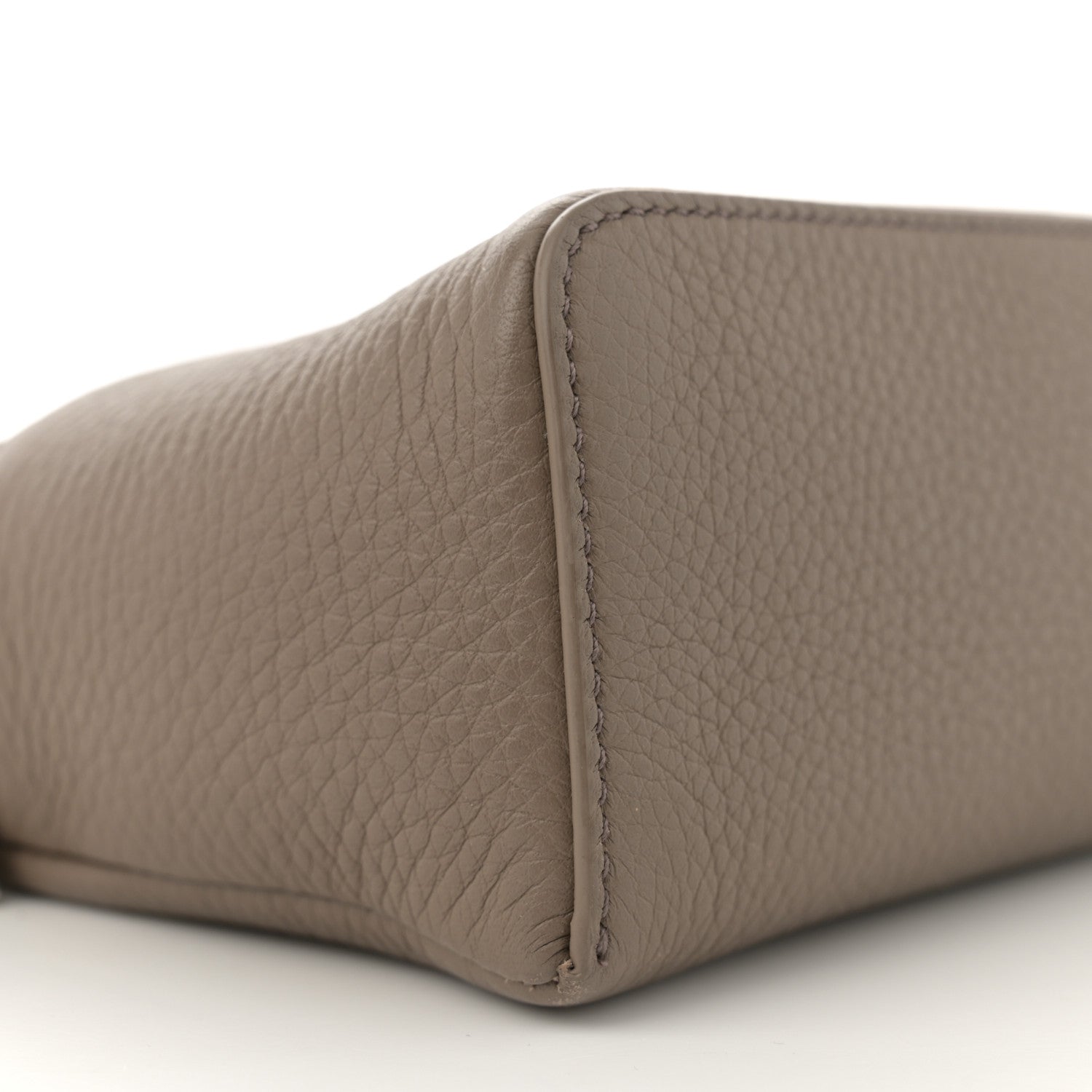 Loro Piana Grained Calfskin L19 Extra Pocket Pouch Warm Mastic 8 of 12